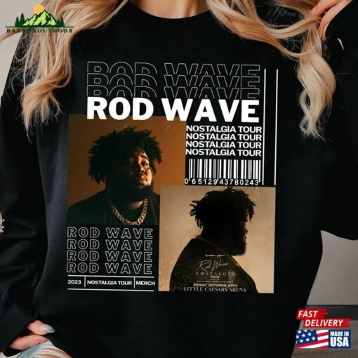 Vintage Rod Wave Nostalgia Tour Shirt And Friends 2023 90S Graphic Sweatshirt Hoodie Unisex