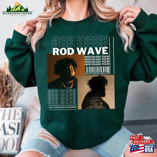Vintage Rod Wave Nostalgia Tour Shirt And Friends 2023 90S Graphic Sweatshirt Hoodie Unisex
