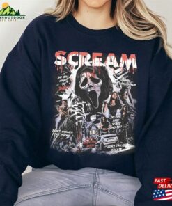 Vintage Scream Ghostface Sweatshirt Retro 90S Shirt Halloween Shirts Hoodie 4