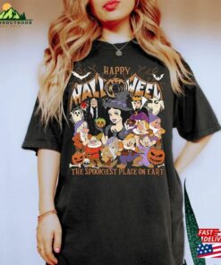 Vintage Snow White And Seven Dwarfs Halloween Shirt Disney Princess Party Tee T Shirt Classic 3