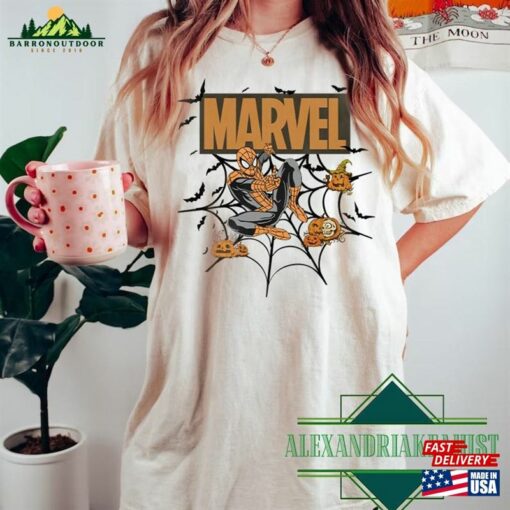 Vintage Spider Man Halloween Shirt Marvel Avengers T-Shirt Sweatshirt