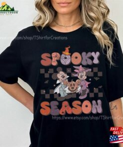 Vintage Spooky Seaon Mickey Minnie Shirt And Friends Halloween Not So Ccary T Shirt Hoodie 3