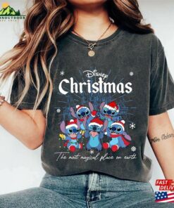 Vintage Stitch Christmas Shirt Disney Sweatshirt Xmas Matching Tee T-Shirt Classic