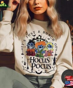 Vintage Stitch Hocus Pocus Costume Halloween Shirt It’s Just A Bunch Of Sweatshirt Unisex