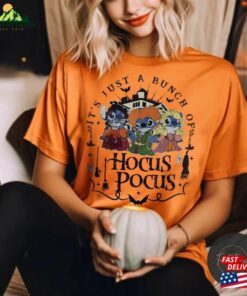 Vintage Stitch Hocus Pocus Costume Halloween Shirt It’s Just A Bunch Of Sweatshirt Unisex