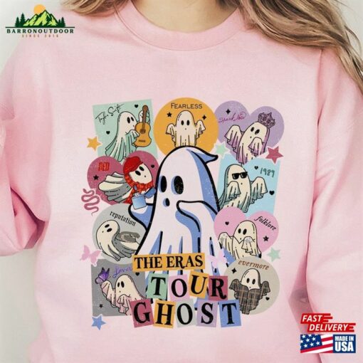 Vintage The Eras Ghost Music Halloween Shirt Hoodie Sweatshirt