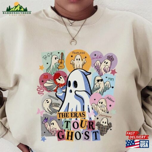 Vintage The Eras Ghost Music Halloween Shirt Hoodie Sweatshirt