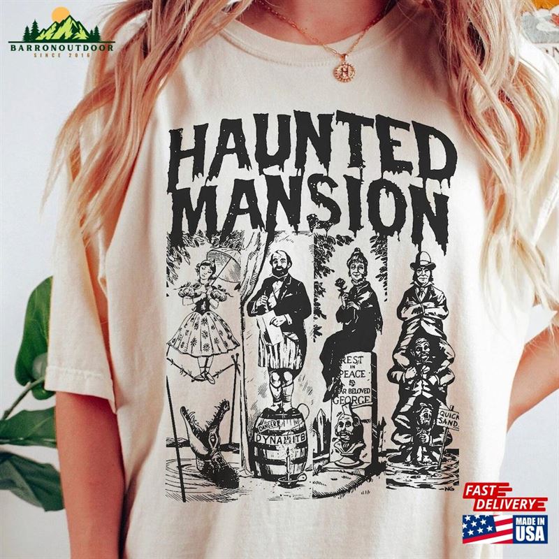 Vintage The Haunted Mansion Comfort Colors Shirt Disney Halloween Hoodie Unisex Vintage The Haunted Mansion Comfort Colors Shirt Disney Halloween Hoodie Unisex