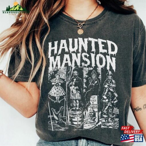Vintage The Haunted Mansion Comfort Colors Shirt Disney Halloween Hoodie Unisex