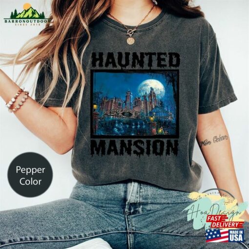 Vintage The Haunted Mansion Comfort Colors Shirt Disney Halloween Unisex T-Shirt