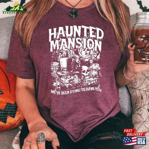Vintage The Haunted Mansion Comfort Colors Shirt Retro Halloween Classic Hoodie
