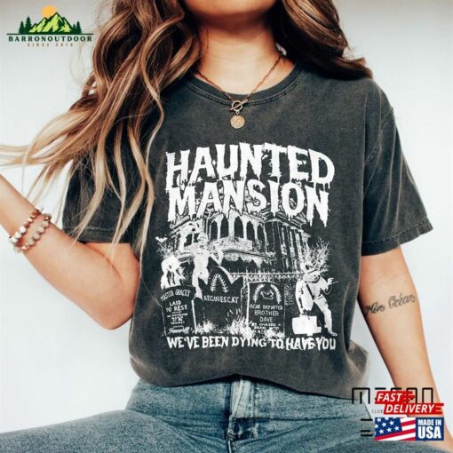 Vintage The Haunted Mansion Comfort Colors Shirt Retro Halloween Unisex Classic