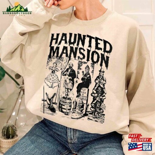 Vintage The Haunted Mansion Shirt Disney Halloween Sweatshirt Classic Hoodie