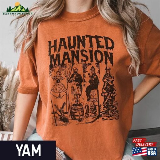 Vintage The Haunted Mansion Shirt Disney Halloween T-Shirt Hoodie