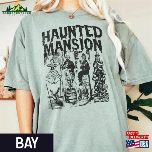 Vintage The Haunted Mansion Shirt Disney Halloween T-Shirt Hoodie