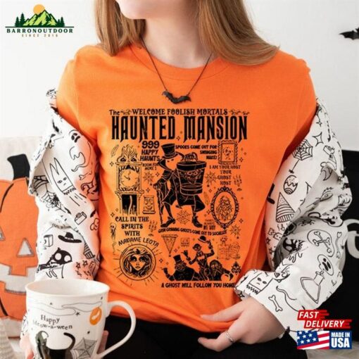 Vintage The Haunted Mansion Shirt Halloween Tee Sweatshirt Unisex