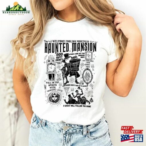 Vintage The Haunted Mansion Shirt Halloween Tee Sweatshirt Unisex