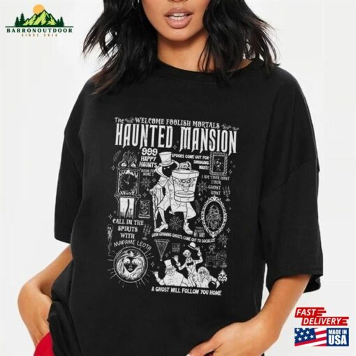 Vintage The Haunted Mansion Shirt Halloween Tee T-Shirt Sweatshirt