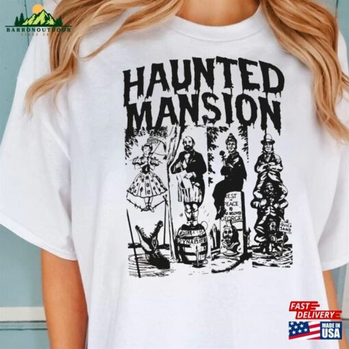 Vintage The Haunted Mansion Shirt Retro T-Shirt Halloween Tee Birthday Gift Funny Spooky Season Hoodie Classic