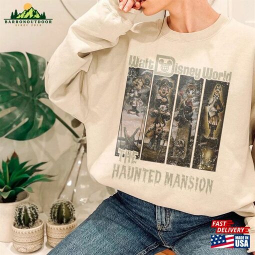 Vintage The Haunted Mansion Unisex T-Shirt Halloween Shirt Tee Classic Hoodie