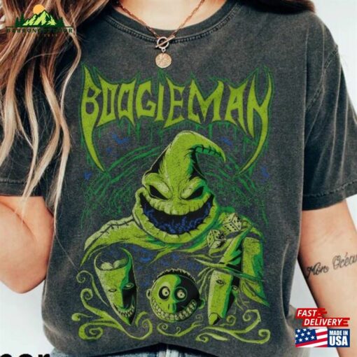 Vintage The Nightmare Before Christmas Boogie Man Shirt Oogie Lock Shock Barrel Bash Sweatshirt Classic