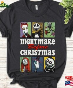 Vintage The Nightmare Before Christmas Characters Shirt Jack Skellington Sally Sweatshirt T-Shirt
