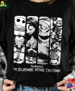 Vintage The Nightmare Before Christmas Halloween Tim Burton T-Shirt Jack Skellington Shirt Sally Sweatshirt