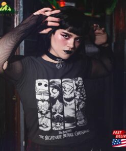 Vintage The Nightmare Before Christmas Halloween Tim Burton T Shirt Jack Skellington Shirt Sally Sweatshirt 3