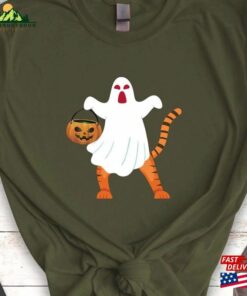 Vintage Tiger Ghost Halloween Shirts Winnie The Boo Shirt Spooky Season T-Shirt Unisex