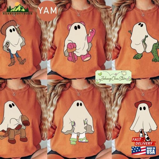 Vintage Toy Story Woody Ghost Halloween Comfort Colors Shirt Unisex Classic