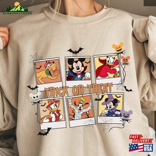 Vintage Trick Or Treat Sweatshirt Mickey Halloween Shirt Disney Matching T-Shirt Classic