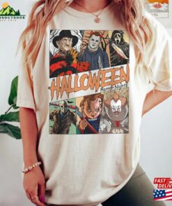 Vintage Universal Studios Halloween Horror Nights Comfort Colors Shirt Characters Movie Unisex T-Shirt