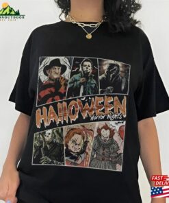 Vintage Universal Studios Halloween Horror Nights Shirt Retro Characters Group Scary Movie Costume Sweatshirt T-Shirt