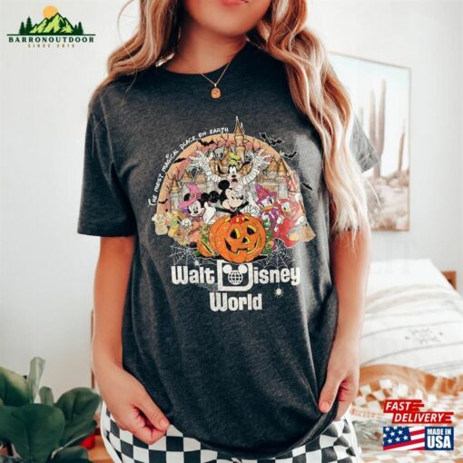 Vintage Walt Disney World Halloween Shirt Disneyworld Mickey Classic Unisex