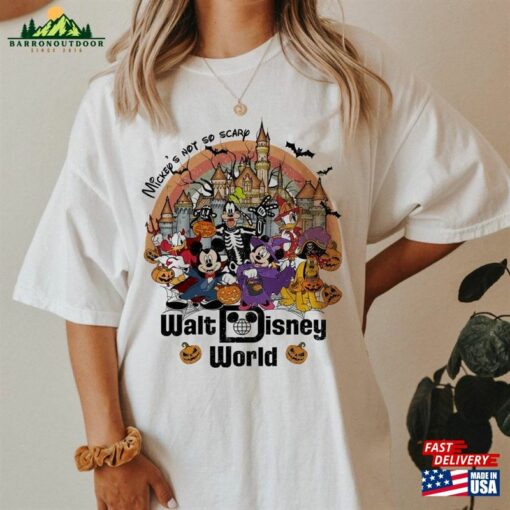 Vintage Walt Disney World Halloween Shirt Mickey’s Not So Scary T-Shirt Classic