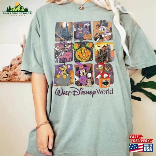Vintage Walt Disneyworld Comfort Colors Shirt Mickey Ghost Halloween Disneyland Sweatshirt Hoodie