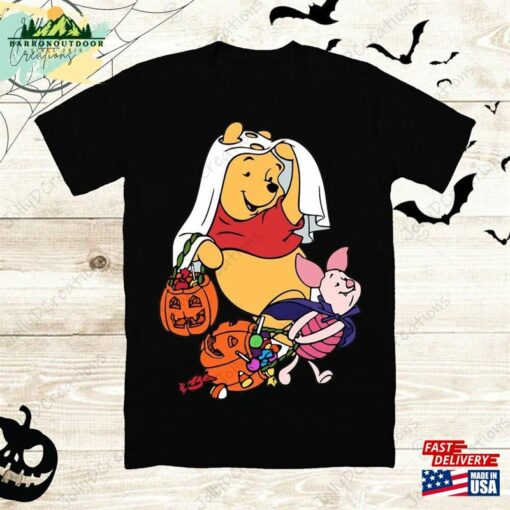 Vintage Winnie Pooh Halloween Shirt Nightmare On The Main Street Disney Unisex Classic