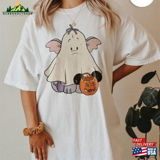 Vintage Winnie The Pooh Ghost Comfort Colors Shirt Halloween Piglet Tigger Eeyore Rabbit Unisex Classic