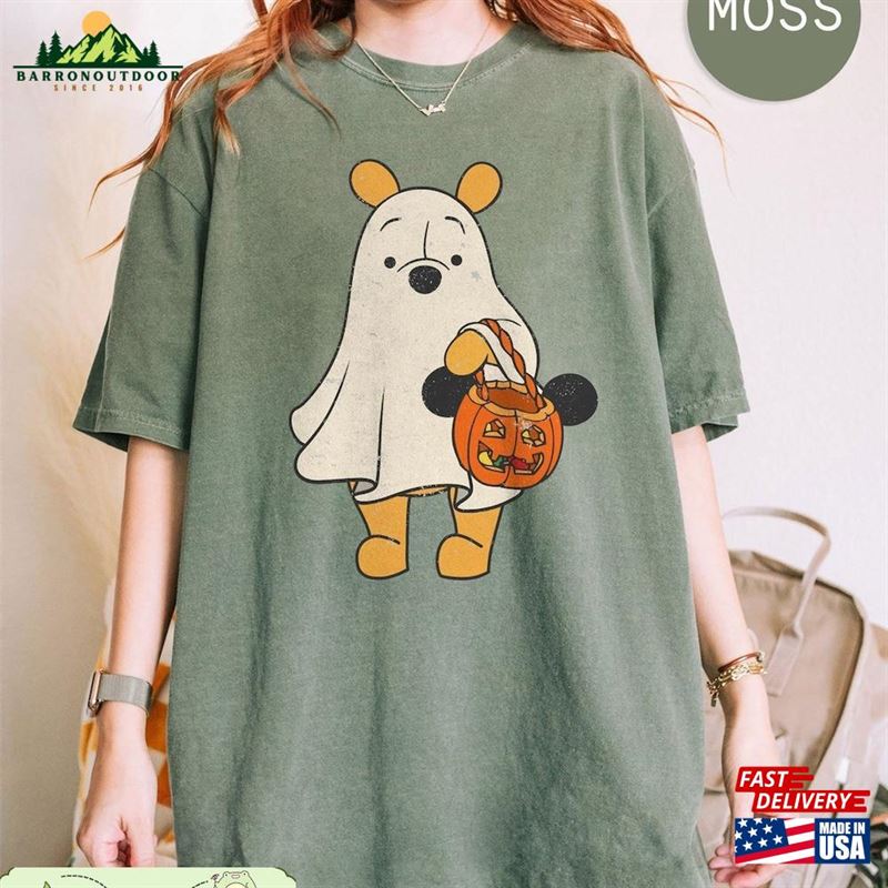 Vintage Winnie The Pooh Ghost Comfort Colors Shirt Halloween Piglet Tigger Eeyore Rabbit Unisex Classic Vintage Winnie The Pooh Ghost Comfort Colors Shirt Halloween Piglet Tigger Eeyore Rabbit Unisex Classic