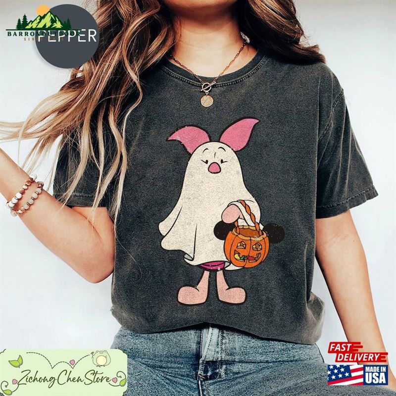 Vintage Winnie The Pooh Ghost Comfort Colors Shirt Halloween Piglet Tigger Eeyore Rabbit Unisex Classic Vintage Winnie The Pooh Ghost Comfort Colors Shirt Halloween Piglet Tigger Eeyore Rabbit Unisex Classic