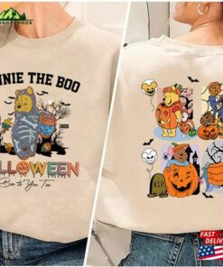 Vintage Winnie The Pooh Halloween Shirts And Friends Disneyland Pumpkin Unisex Classic