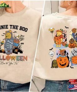 Vintage Winnie The Pooh Halloween Shirts And Friends Disneyland Pumpkin Unisex Sweatshirt