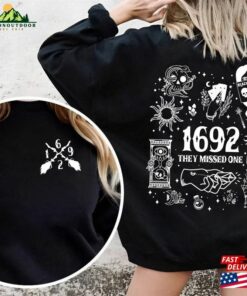 Vintage Witch Halloween Salemm Sweatshirt 1692 They Missed Shirt Oversized Massachusettt Crewneck Unisex T Shirt 3