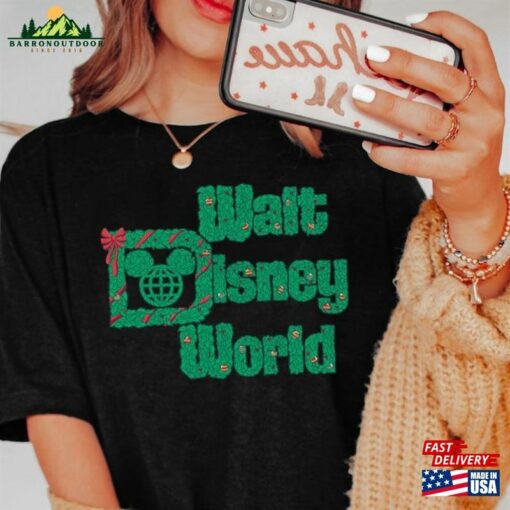 Walt Disney World Wreath Christmas T-Shirt Classic Unisex