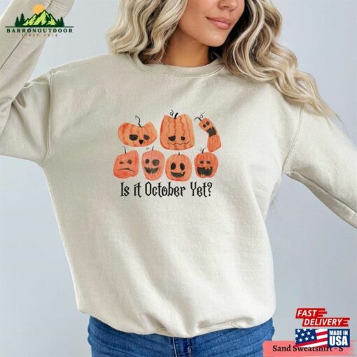 Watercolor Pumpkin Halloween Shirt Fall Pumpkins Sweatshirt Cute T-Shirt Classic