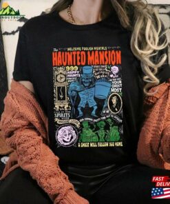 Welcome Foolish Morrtals Hatbox Ghost The Haunted Mansion Shirt Stretching Room Tee Unisex Classic