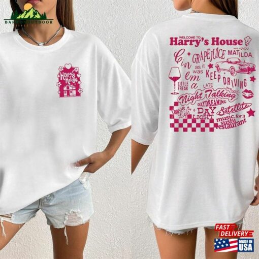 Welcome To Harrys House Shirt Harry Merch Tee Shirts Classic Unisex