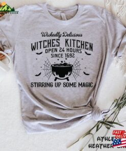 Wickedly Delicious Witches Kitchen Open 24 Hours Since 1692 Stirring Up Some Magic Shirt Funny Halloween Tee Hoodie Unisex 3