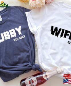 Wifey Est 2023 Hubby Halloween Shirt Unisex Sweatshirt Wifey Est 2023 Hubby Halloween Shirt Unisex Sweatshirt