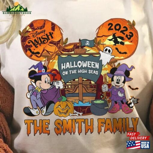 Wish Cruise Halloween On The High Seas Shirt Personalized Matching Family Sweatshirt Hoodie